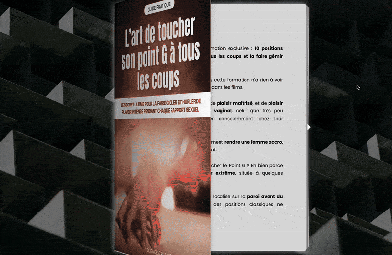 L’ART DE TOUCHER SON POINT G À TOUS LES COUPS : LA FAIRE GICLER ET HURLER DE PLAISIR